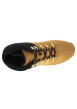 Thumbnail Bottines en cuir nubuck miel à talon plat avec des lacets ronds tressés - Image 15