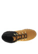 Thumbnail Bottines en cuir nubuck miel à talon plat avec des lacets ronds tressés - Image 16