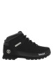 Thumbnail Boots noires montantes à semelles crantées et à lacets ronds avec logo sur le côté