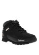 Thumbnail Boots noires montantes à semelles crantées et à lacets ronds avec logo sur le côté - Image 2