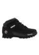 Thumbnail Boots noires montantes à semelles crantées et à lacets ronds avec logo sur le côté - Image 4