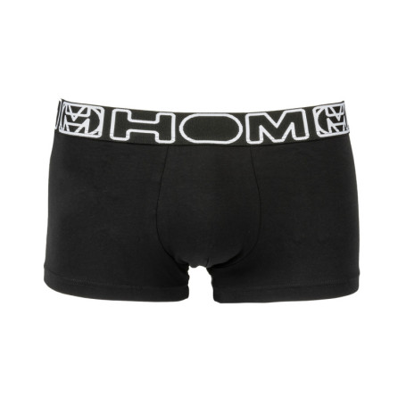 Boxer coupe courte Bertrand en coton noir avec...