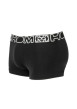 Thumbnail Boxer coupe courte Bertrand en coton noir avec gros logo autour de la taille élastiquée - Image 2