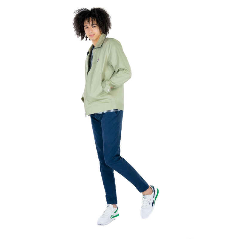 Tommy Jeans - Pantalon Chino Bleu Uni Avec Une Fermeture Zippée Boutonnée - Bleu