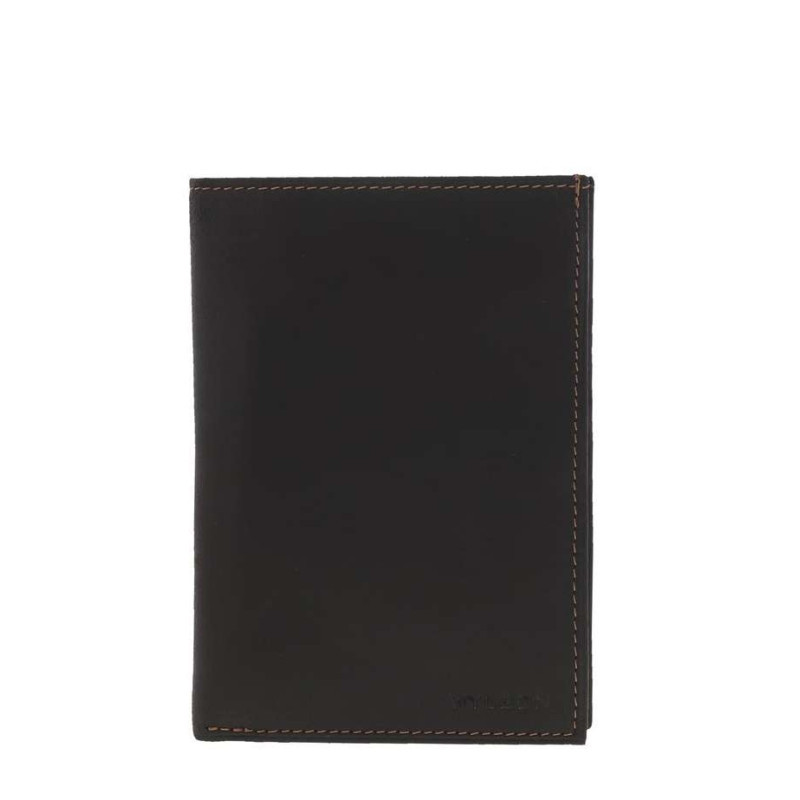 Wylson - Portefeuille En Cuir Marron Avec Emplacements Pour Carte Et Poche Monnaie - Marron Wylson - Portefeuille En Cuir Marron Avec Emplacements Pour Carte Et Poche Monnaie - Marron