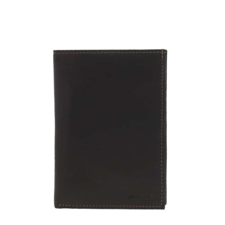 Portefeuille en cuir marron avec emplacements...