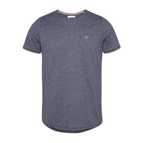 T-shirt homme gris uni en coton bio avec une...