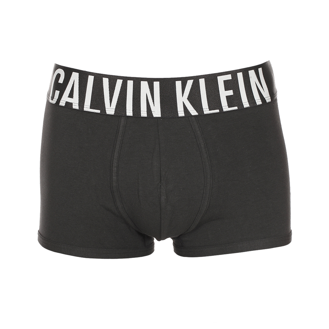 Shorty Calvin Klein en coton stretch noir à large ceinture