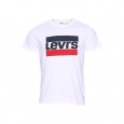 Tee-shirt col rond Levi's® Sportswear Logo Graphic 84 en coton blanc floqué