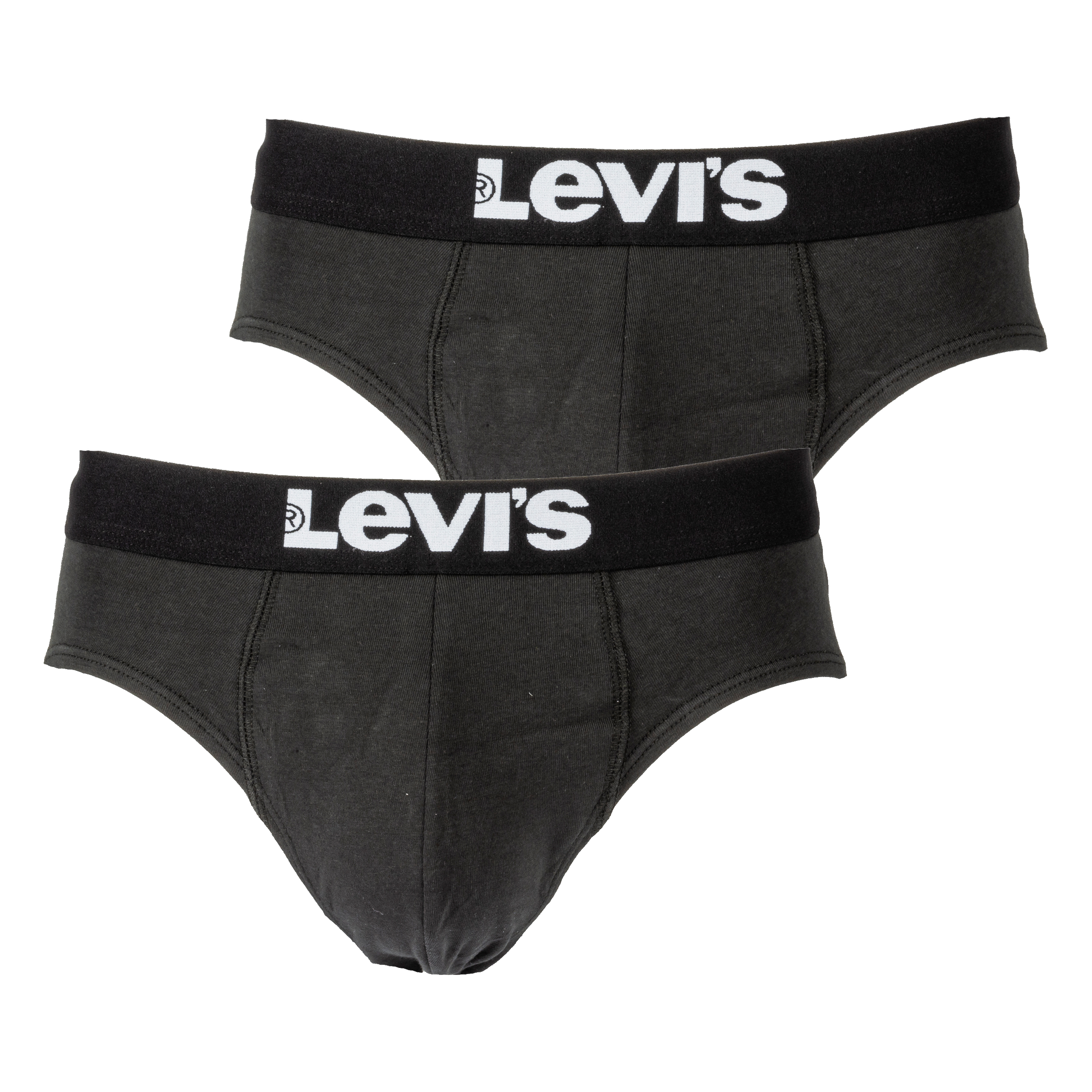 lot de 2 slips levi's underwear en coton stretch noir