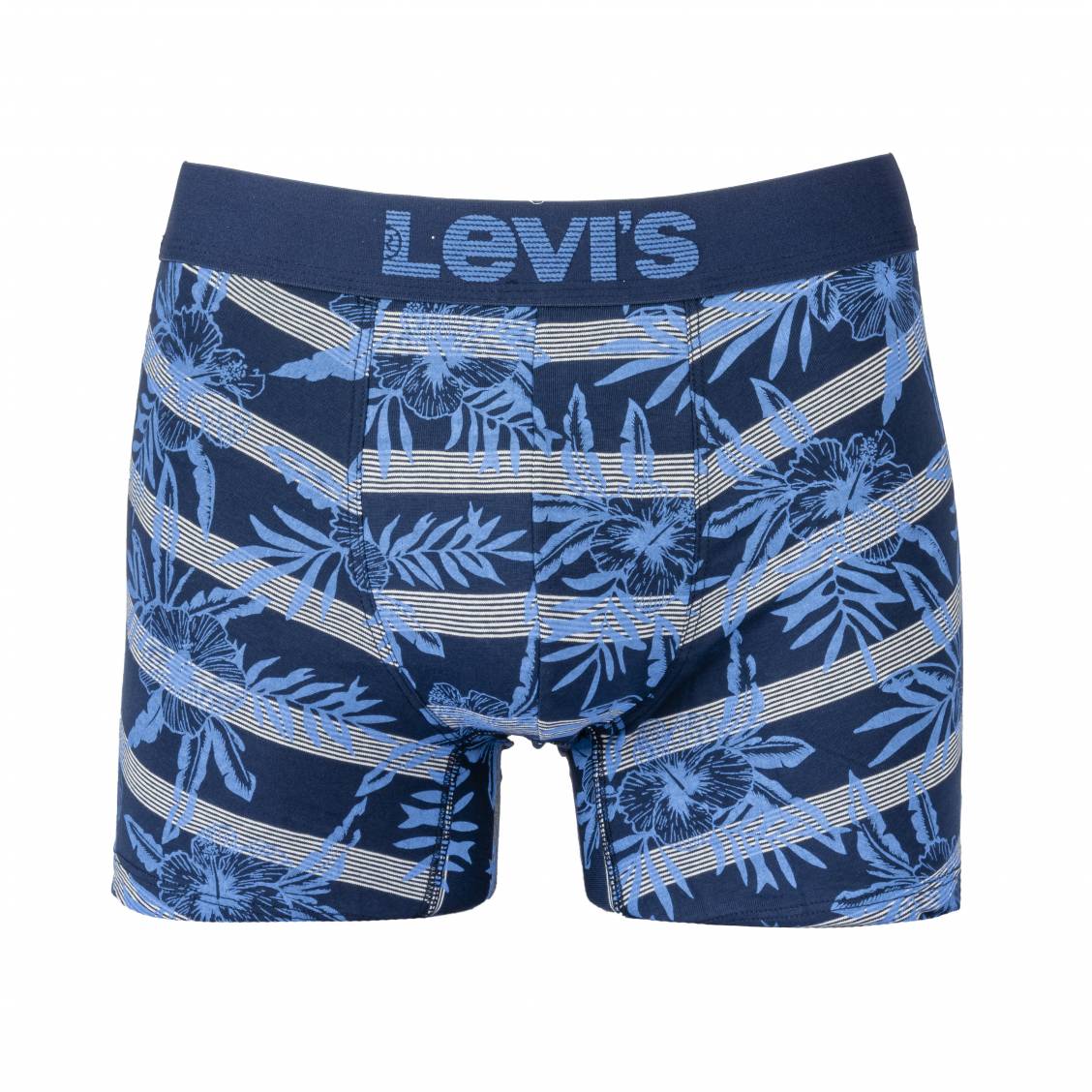 Lot de 2 boxers longs Levi's Underwear en coton stretch bleu ciel et ...