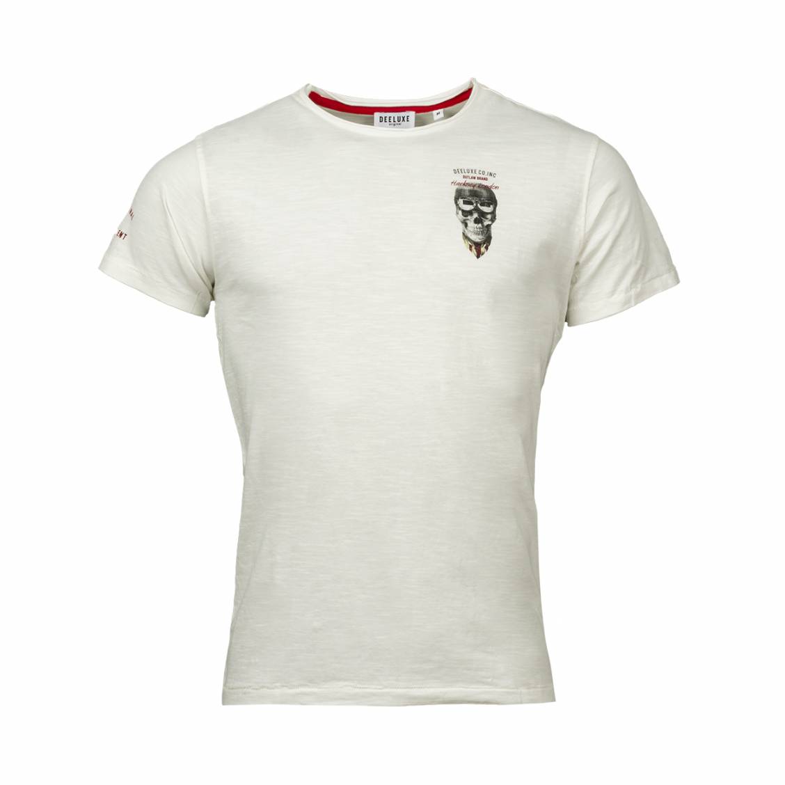 Tee-shirt col rond Deeluxe Est. 74 Clemson en coton blanc floqué | Rue ...