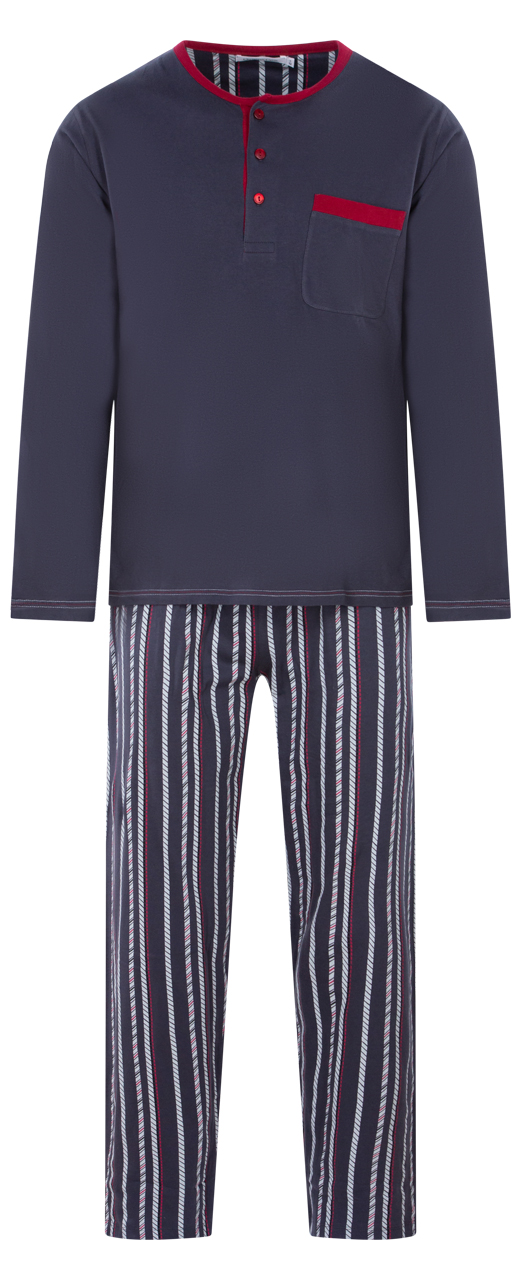 Pyjama Christian Cane Istres 100% Coton gris