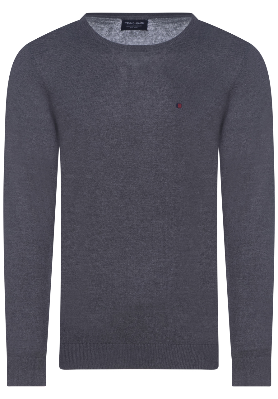 pull col rond teddy smith gris anthracite