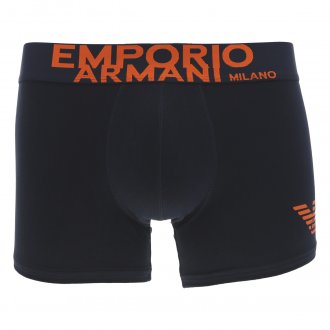 Boxer Emporio Armani en coton stretch bleu marine