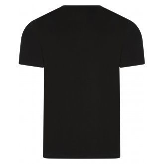 Lot de 2 T-shirts Emporio Armani coton avec manches courtes et col rond noir