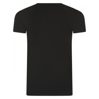 T-shirt Emporio Armani en coton avec manches courtes et col rond noir