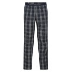 Pantalon de pyjama Emporio Armani en coton fermée marine à carreaux