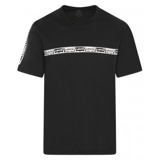 T-shirt Levi's® coton avec manches courtes et col rond noir