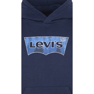 Sweat Junior Garçon Levi's® Batwing Hoodie avec manches longues et col croisé à capuche bleu marine