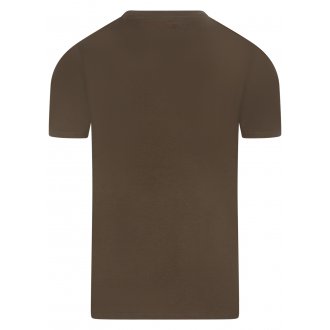T-shirt col rond Teddy Smith marron chiné avec logo imprimé