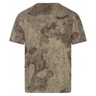 T-shirt Teddy Smith coton avec manches courtes et col rond beige camouflage