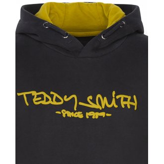 Sweat à capuche Junior Garçon Teddy Smith SICLASS en coton mélangé bleu marine