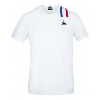 T-shirt col rond Coq Sportif en coton blanc avec logo