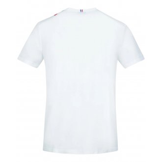 T-shirt col rond Coq Sportif en coton blanc avec logo