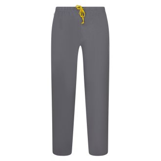 Pyjama Long avec manches longues et col v Christian Cane coton gris rayé