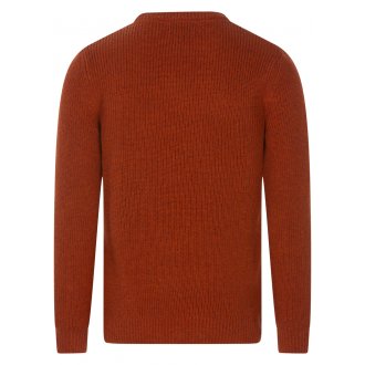 Pull avec manches longues et col rond Green Island orange