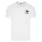 T-shirt avec manches courtes et col rond Vans coton blanc
