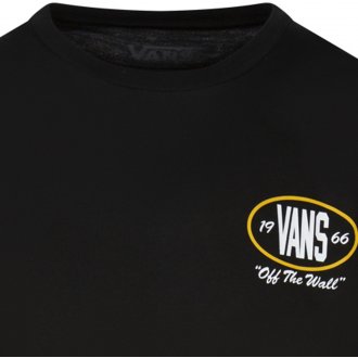 T-shirt col rond Vans en coton avec manches courtes noir