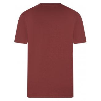 T-shirt col rond Timberland en coton biologique avec manches courtes brique