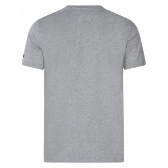 T-shirt col rond Armor Lux en coton manches courtes gris chiné