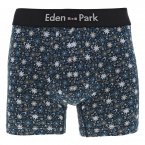 Boxer Eden Park en coton bleu fleuri