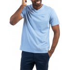 T-shirt col v Mise au Green en coton avec manches courtes bleu