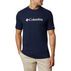 T-shirt avec manches courtes et col rond Columbia coton marine