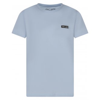 T-shirt col rond Junior Garçon Teddy Smith T-Nark en coton avec manches courtes bleu ciel