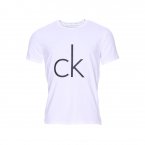 Tee-shirt Calvin Klein en coton stretch blanc floqué
