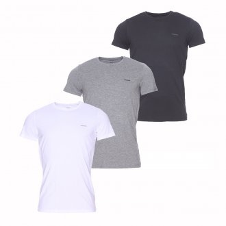 Lot de 3 tee-shirts col rond Diesel blanc, gris,et noir
