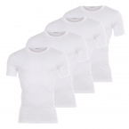Lot de 4 Tee-shirts col rond Eminence blancs : 3 achetés +1 offert