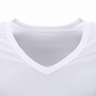 Tee-shirt col V Business HOM en coton blanc
