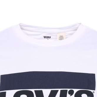 Tee-shirt col rond Levi's® Sportswear Logo Graphic 84 en coton blanc floqué