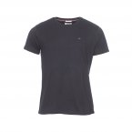 Tee-shirt col rond Tommy Jeans Original Jersey en coton noir