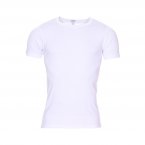 Tee-shirt col rond Hom en coton blanc