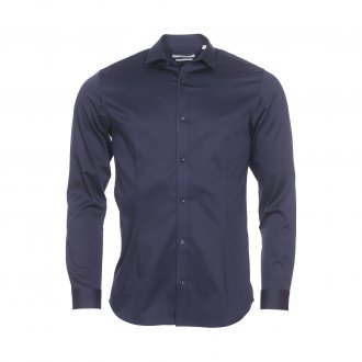 Homme Taille: S Chemise unie manches longues Miinto Homme Vêtements Chemises Manches longues Noir 