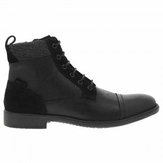 Boots zippées Geox Jaylon en cuir noir