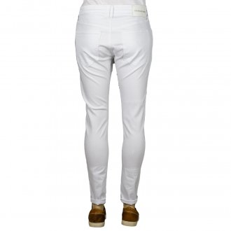 Jean skinny Calvin Klein Jeans en coton stretch blanc