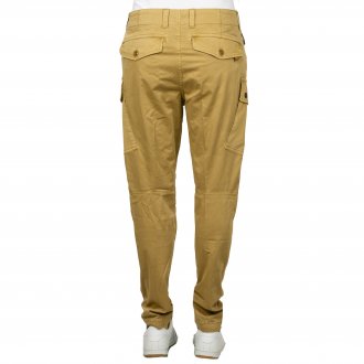 Pantalon G-Star straight Roxic en coton stretch beige 